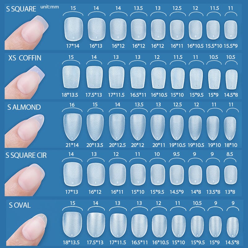 300pcs Matte Soft Gel False Nails - Short Full Cover Press On Nails for Natural Look | Perfect for Daily Wear, Work, and Special Occasions