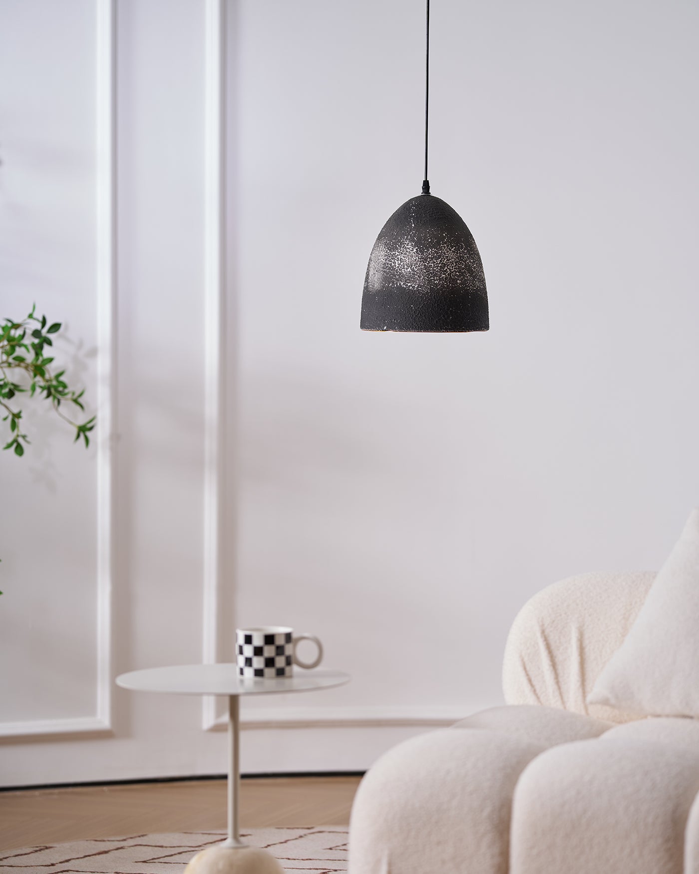 Elegant Midnight Pendant Light - Modern Black Ceiling Hanging Lamp for Dining Room, Kitchen Island & Bedroom Decor