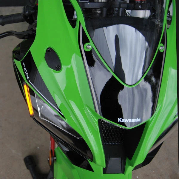 Kawasaki ZX-10R LED Front Turn Signals for 2016-2020 Models - High Visibility Motorcycle Indicators for Day & Night Riding