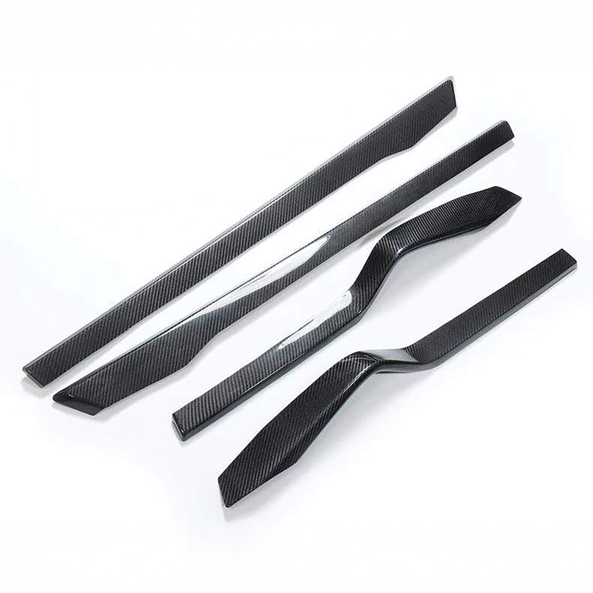 Premium Real Carbon Fiber Door Trims for Tesla Model X (2015-2021 Pre-Refresh) - Lightweight & Durable Interior Upgrade for Luxury Car Accessories & Customization