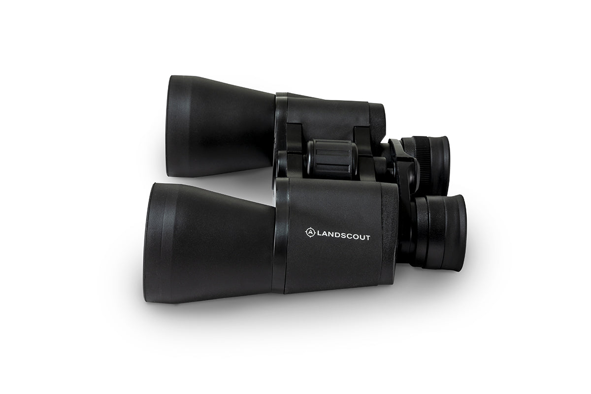 LandScout 10x50mm Porro Prism Binoculars with Clamshell Case - High Power Magnification for Bird Watching, Hunting, Hiking & Outdoor Adventures