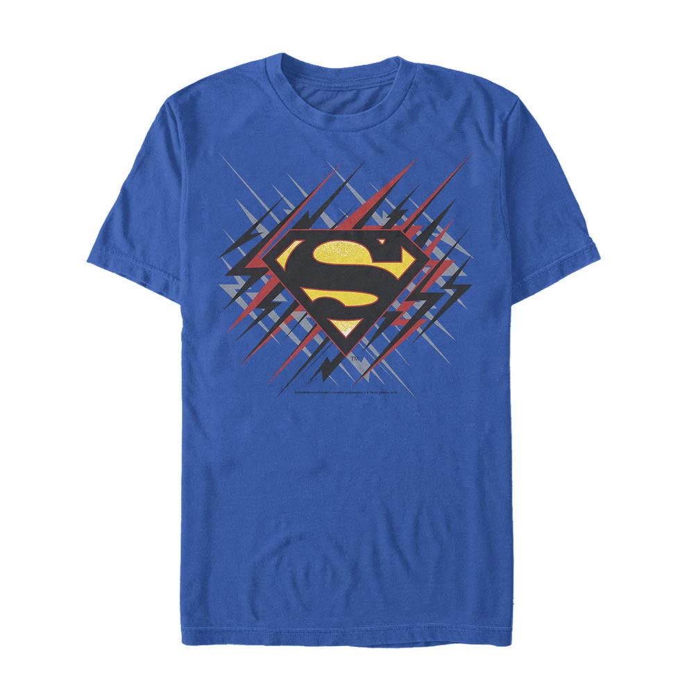 Warner Bros Men's Lightning Logo Graphic T-Shirt - Casual Short Sleeve Tee for Everyday Wear & Fan Merchandise
