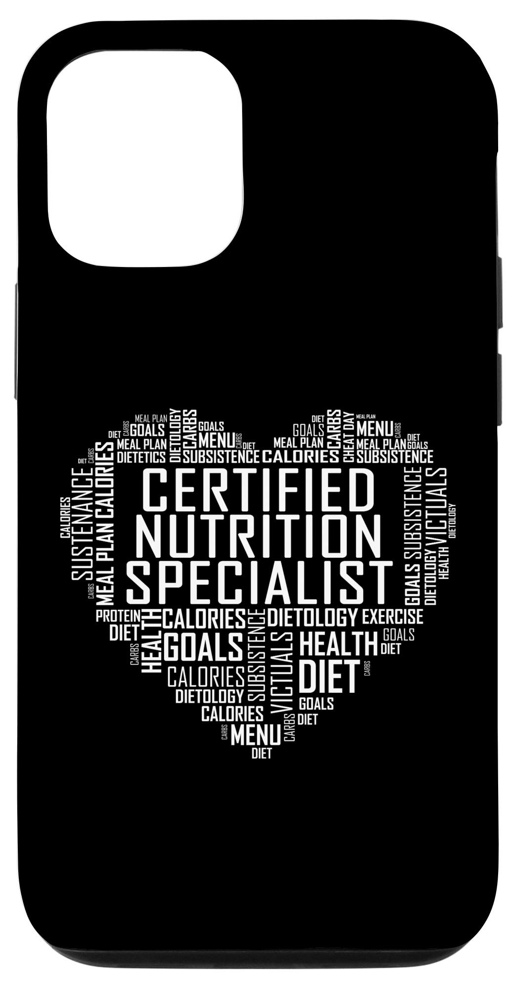 Certified Nutrition Specialist Graduation Gift - iPhone 12/12 Pro Protective Case for Healthcare Professionals & Students | Perfect for Clinical Rotations, Dietitian Appointments & Nutrition Counseling Sessions