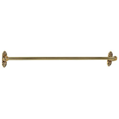 Polished Antique Traditional Towel Bars - A8520-30-PA Ribbon & Reed Design for Bathroom & Kitchen Decor | Rustic Home Hardware Upgrade