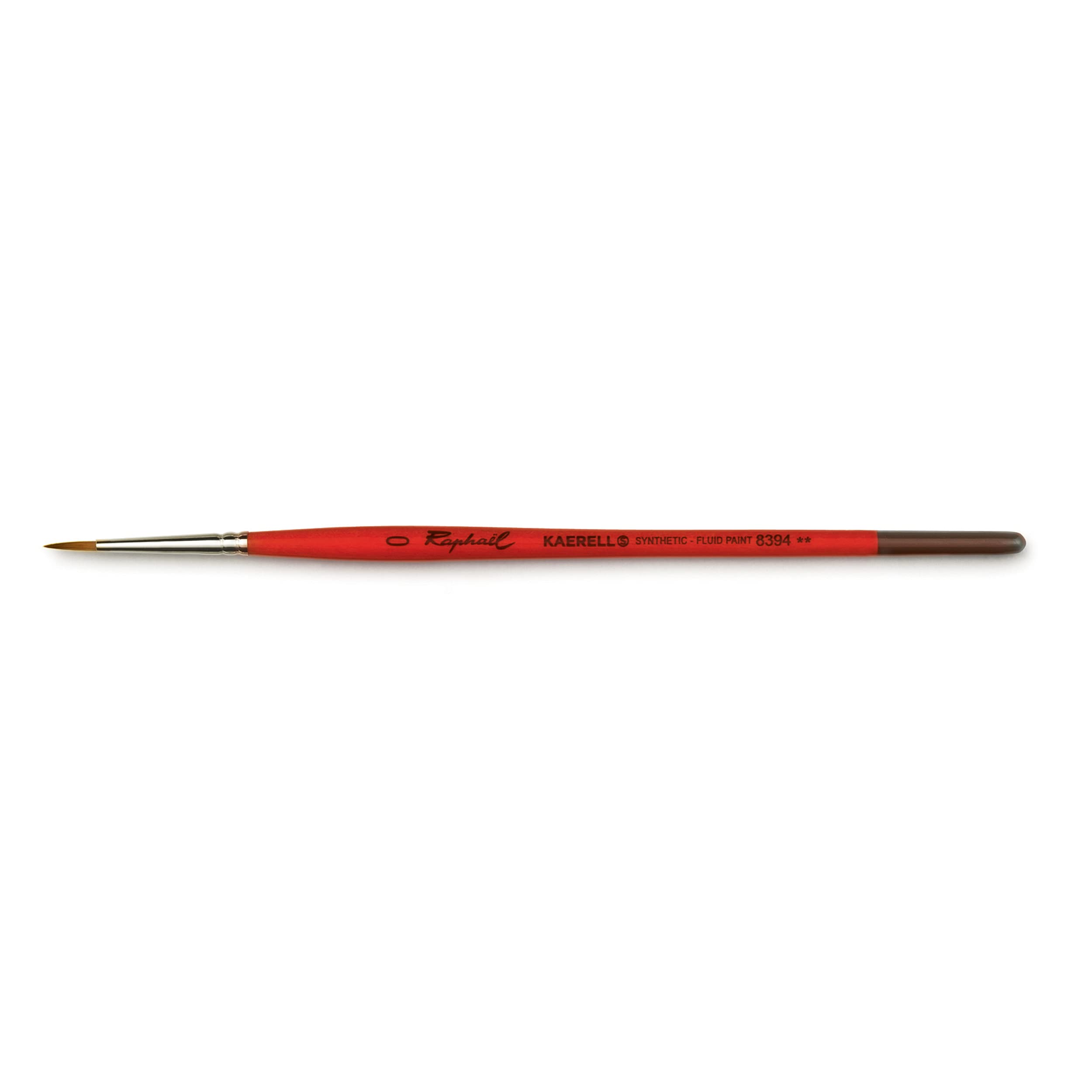 Raphael Kaerell Short Handle Round Watercolor Brush Size 0 - Natural Hair Artist Brush for Watercolor Painting, Calligraphy & Miniature Art