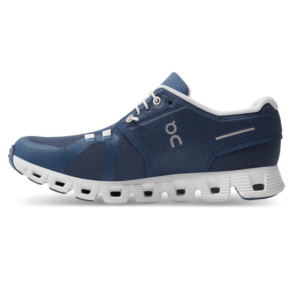 Women's Cloud 5 Running Shoes - Lightweight & Comfortable Denim/White Sneakers for Jogging, Gym Workouts & Casual Wear