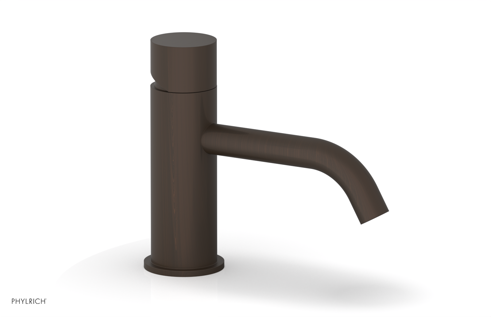 BASIC II 6 Single Hole Bathroom Sink Faucet with Smooth Handle - Model 230 07 6 - Perfect for Modern Vanities & Powder Rooms