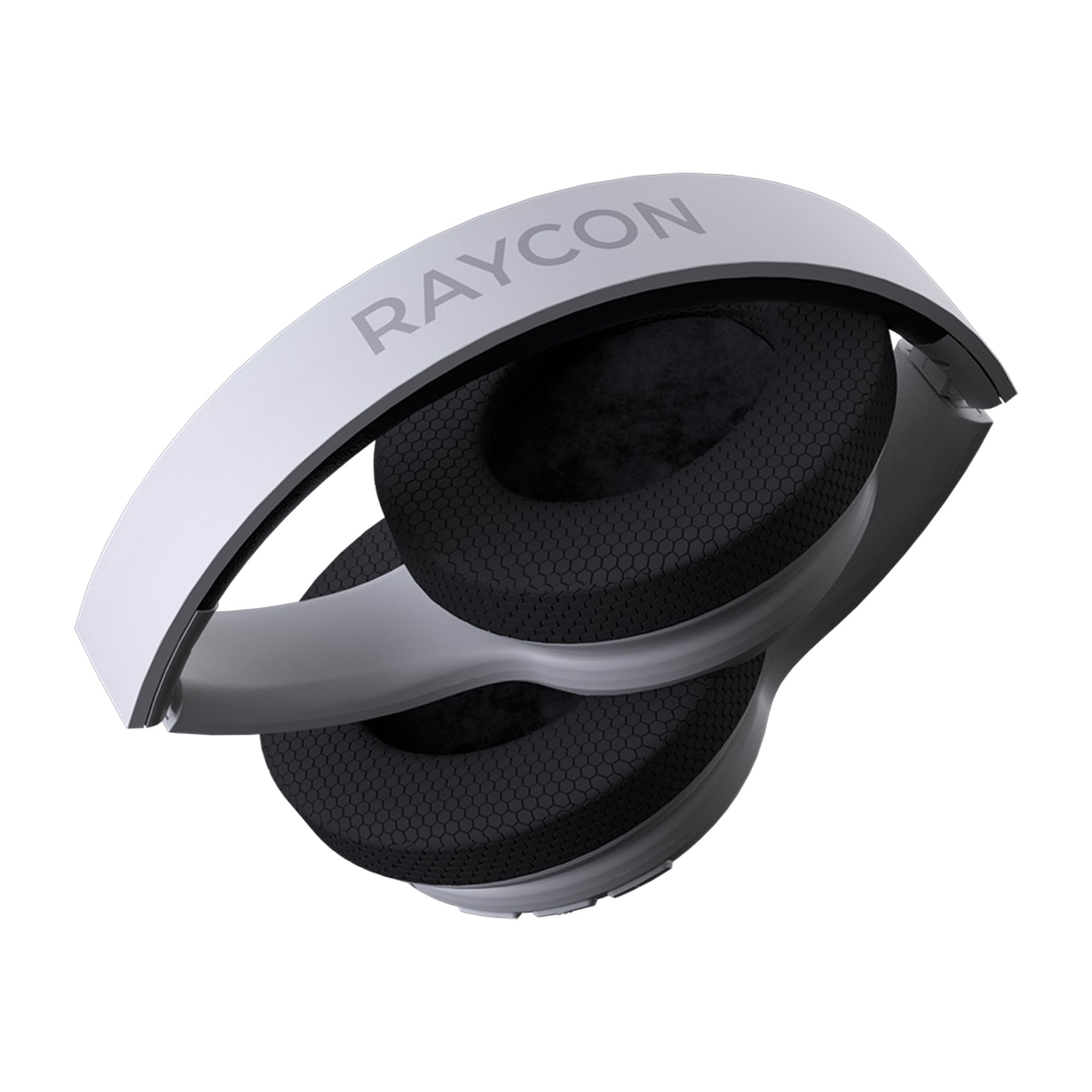 Raycon Fitness Headphones Wireless Over-Ear Headphones with 45H Battery, ANC, Awareness Mode, IPX4 Waterproof - 3 Quick Swap Ear Cushions for Running, Gym & Workout (White)