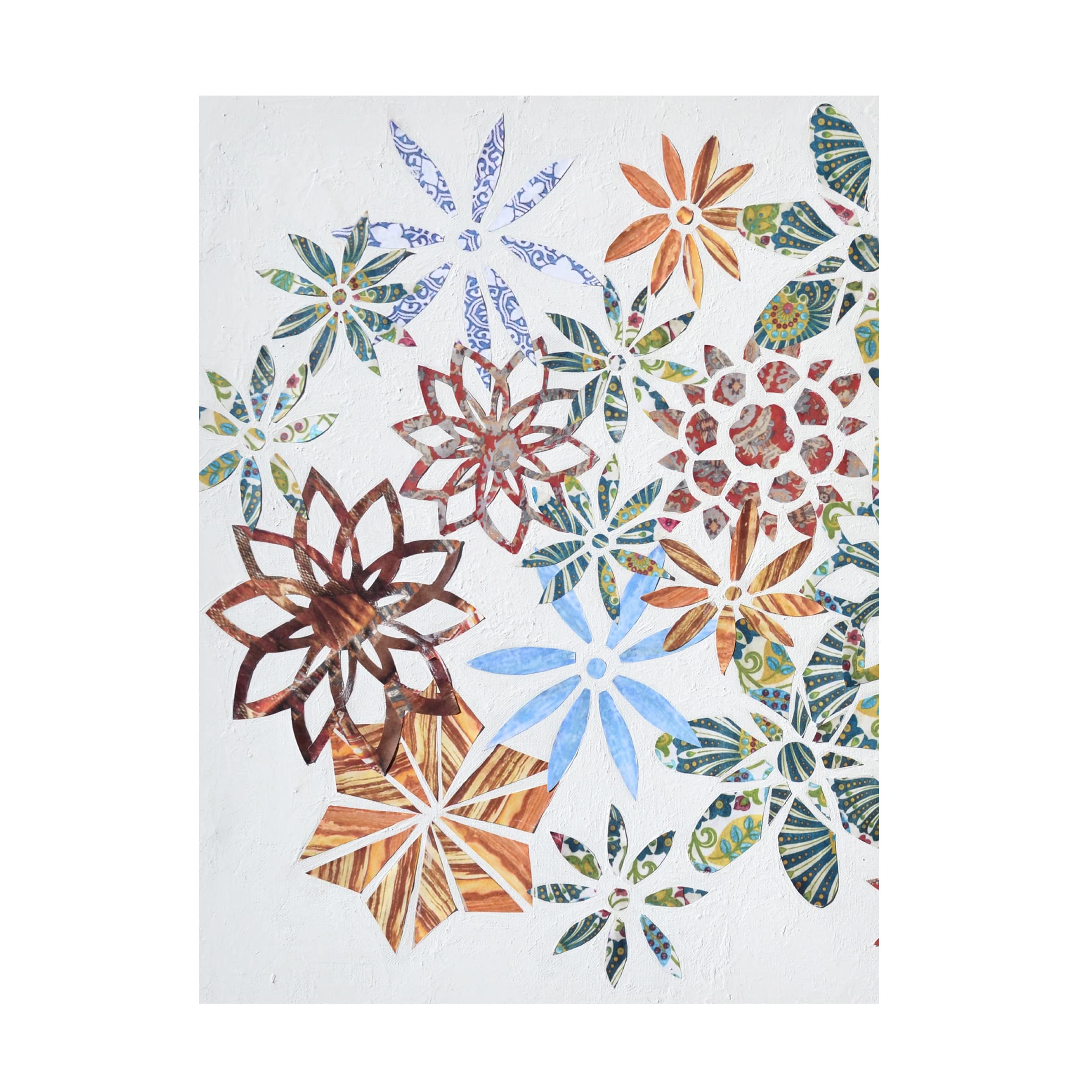 Natalie Avondet 'Kaleidoscope Cut Outs I' Canvas Wall Art Print - Modern Abstract Home Decor for Living Room, Bedroom & Office
