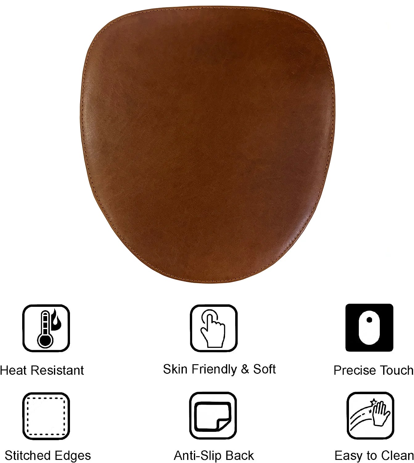 Premium Genuine Leather Mouse Pad & Desk Mat - Non-Slip Surface for Computer, Laptop, Office & Home Use - Perfect for Gaming, Work and Study