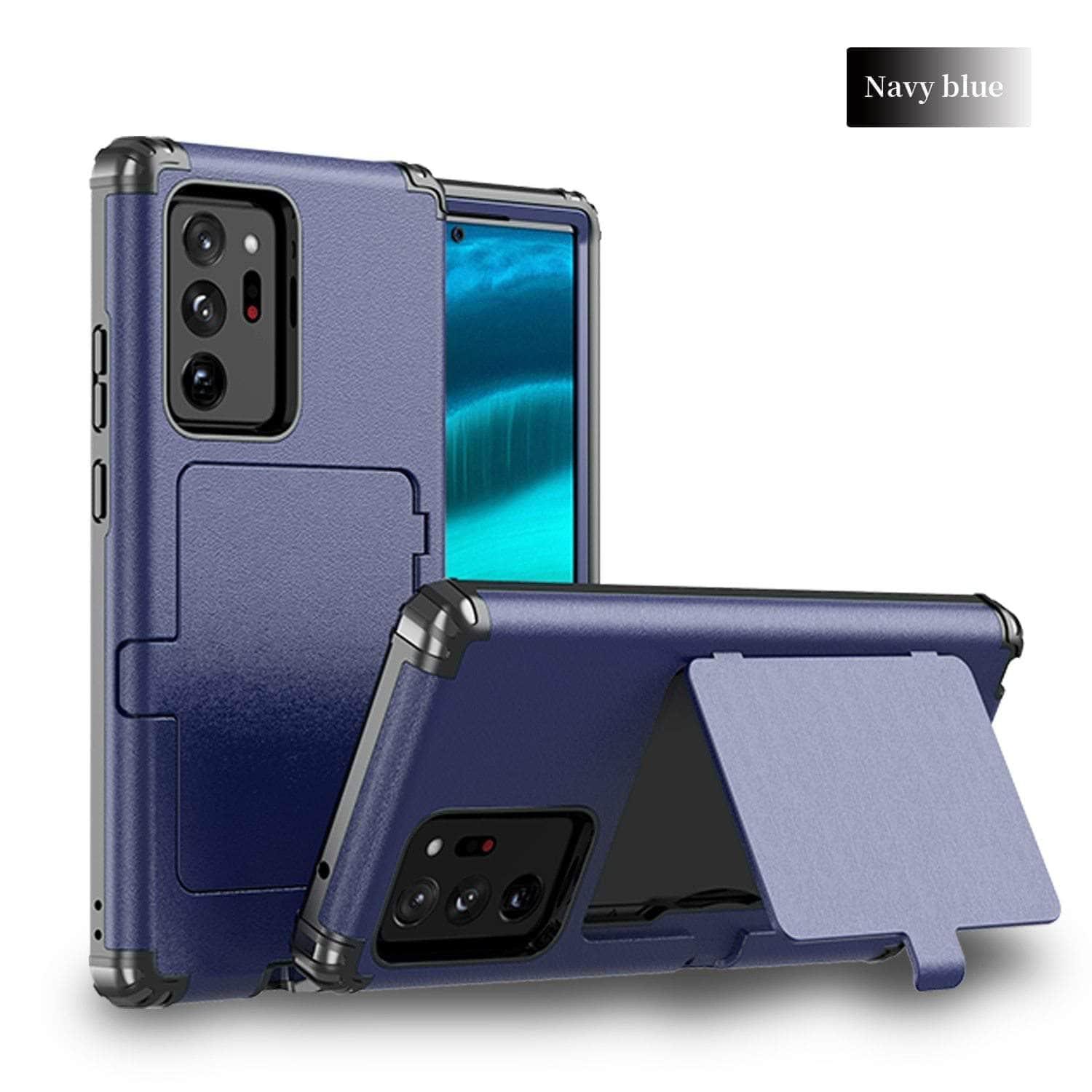 Samsung Galaxy Phone Case with Mirror & Card Slots - Protective Armor Cover for Makeup & Daily Use