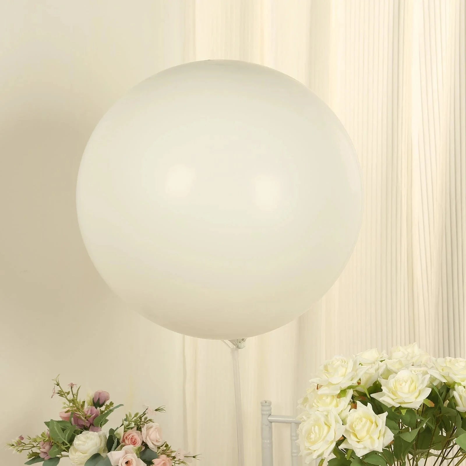 5 Pack Shiny Pearl Biodegradable Party Balloons - Eco-Friendly Wedding, Birthday & Baby Shower Decorations for Sustainable Celebrations