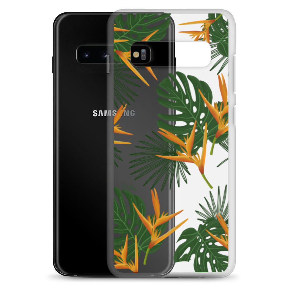 Vintage Paradise Clear Protective Case for Samsung Galaxy - Slim & Durable Phone Cover for Everyday Use & Travel