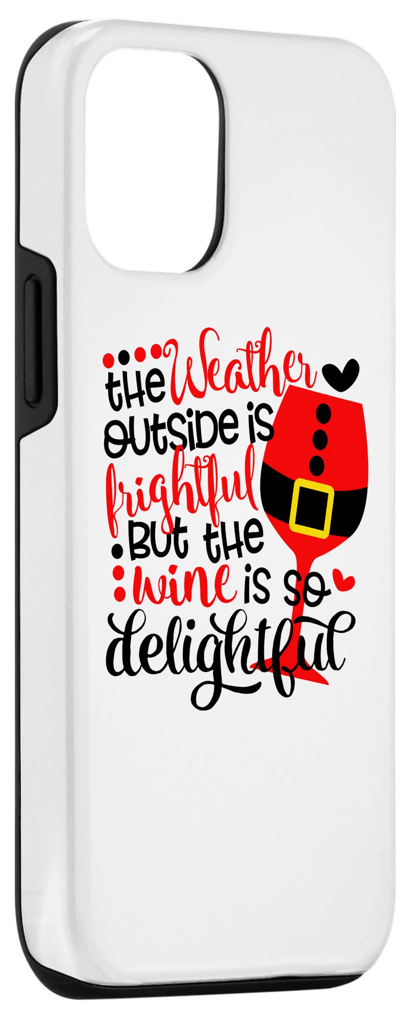 iPhone 12/12 Pro Weather-Resistant Wine Lover Phone Case - Perfect Christmas Gift for Wine Enthusiasts | Ideal for Parties, Travel & Everyday Protection