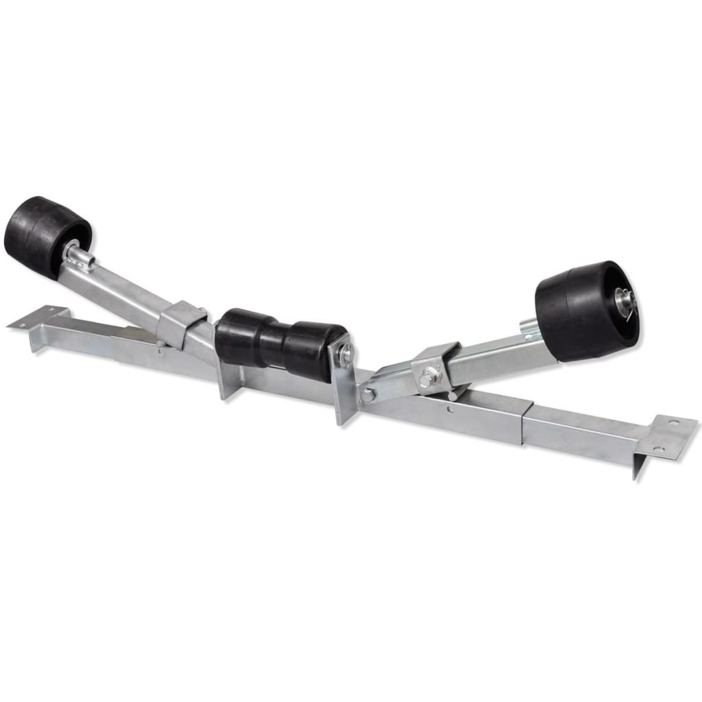 Durable Marine Boat Trailer with Adjustable Bottom Support Bracket & Keel Rollers - Easy to Use for Safe Boat Transport & Storage | Perfect for Saltwater & Freshwater Boating