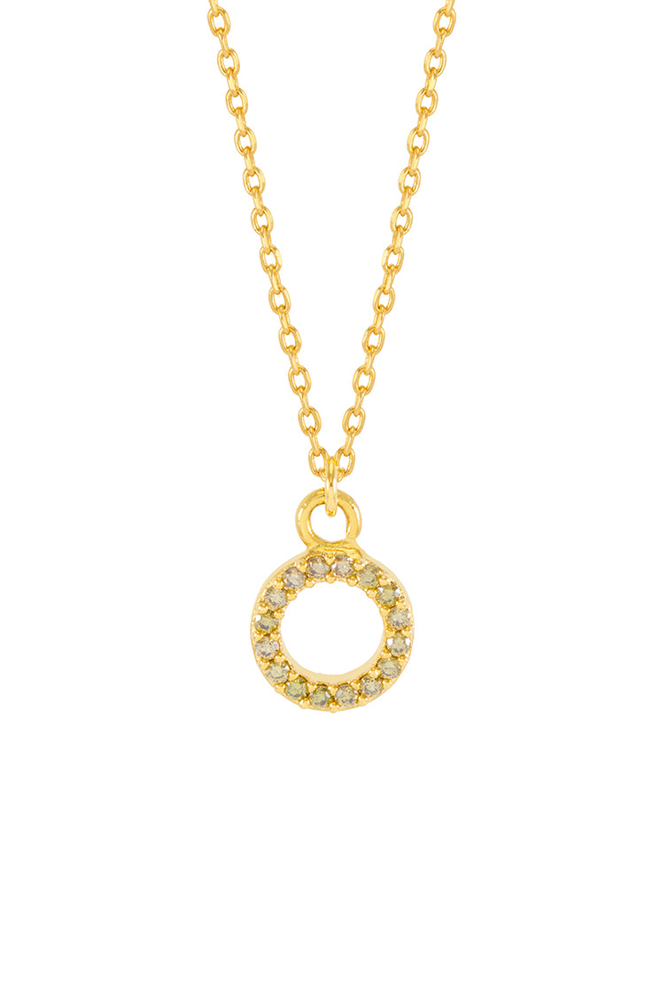 Circle CZ Pendant Necklace - Elegant Cubic Zirconia Jewelry for Women | Perfect for Everyday Wear, Date Nights & Special Occasions