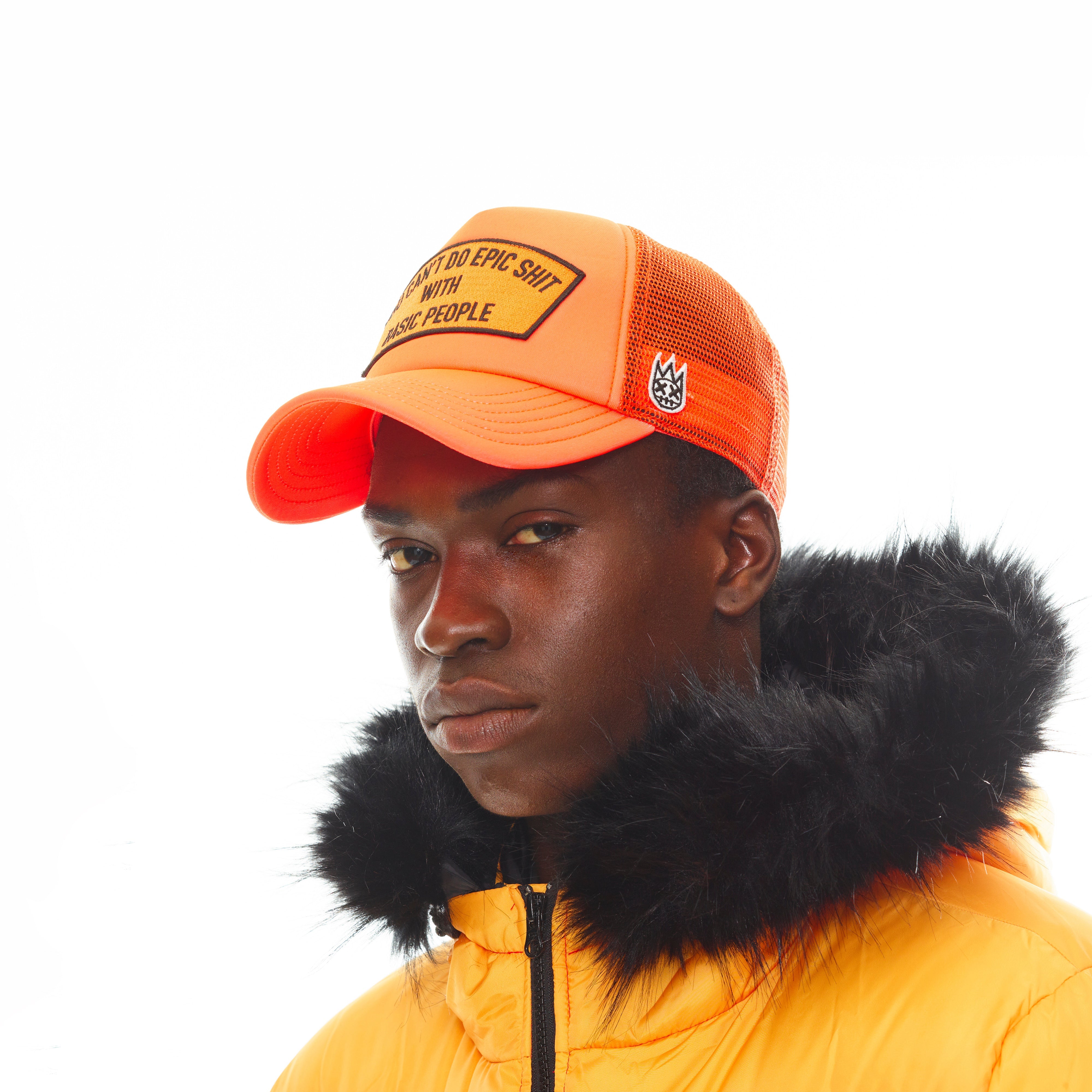 Epic Mesh Back Trucker Hat in Coral - Stylish Adjustable Snapback Cap for Men & Women - Perfect for Outdoor Adventures, Concerts, and Casual Wear