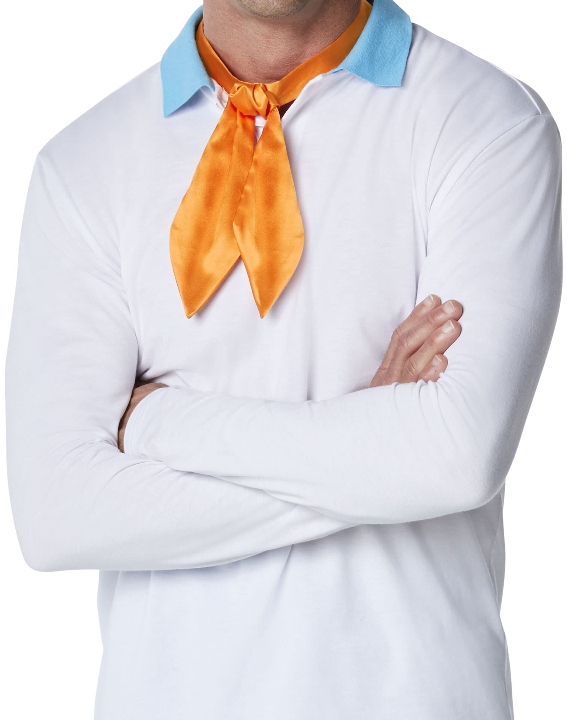 Official Scooby-Doo Fred Costume for Adults - Licensed Halloween Group Cosplay Outfit | Perfect for Halloween Parties, Cosplay Events & Themed Gatherings
