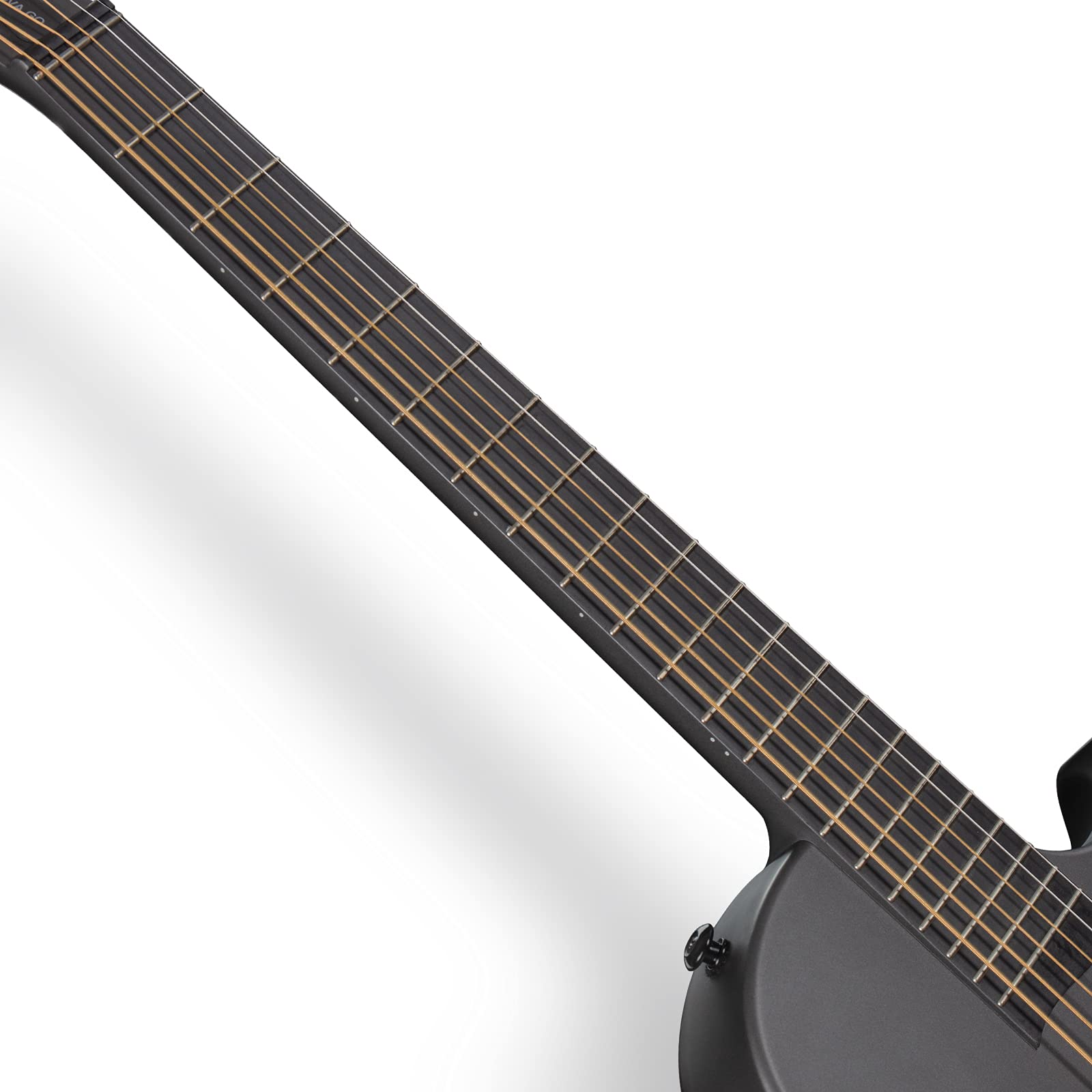 **Enya Nova Go 1/2 Size Carbon Fiber Acoustic Guitar for Beginners & Adults – Travel Guitar with Starter Bundle (Black) – Includes Gig Bag, Strap, Cleaning Cloth & Strings – Perfect for Camping, Travel & Outdoor Performances**