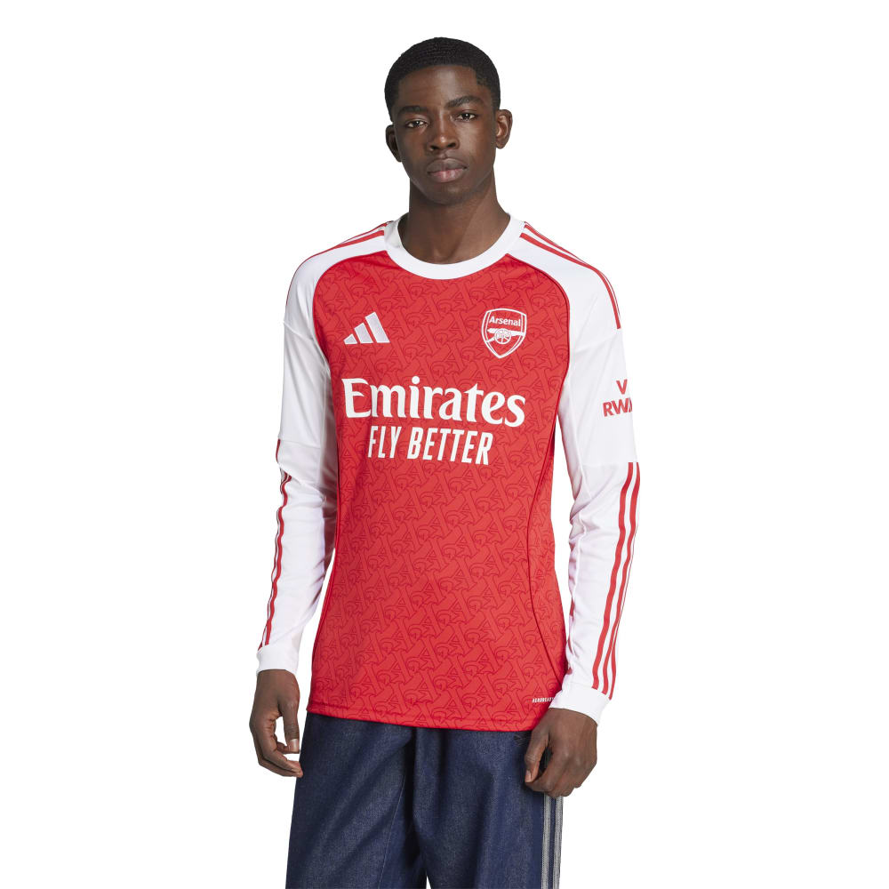Arsenal FC 2025/26 Adult Long Sleeve Home Jersey - Official Premier League Soccer Shirt for Men - Perfect for Match Days & Fan Events