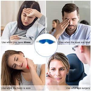 WENGTY Cooling Gel Eye Mask for Puffy Eyes & Dark Circles - Soothing Relief for Stress & Fatigue - Perfect for Travel, Work, and Home Relaxation