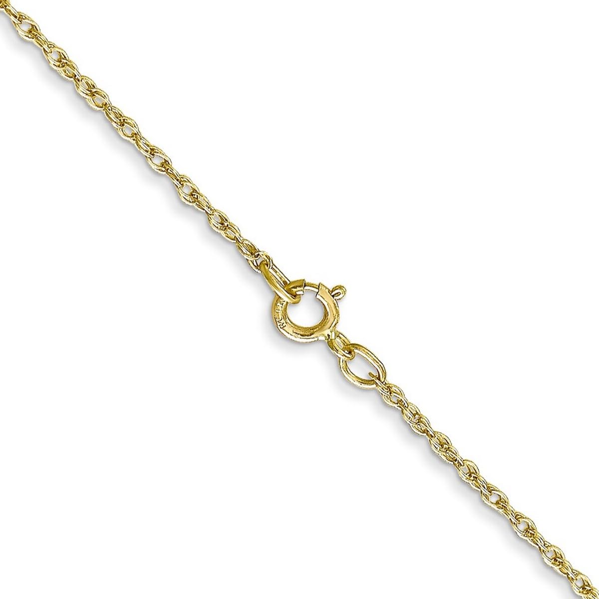 10K Gold Lite Baby Rope Chain Necklace for Women & Men - White Gold & Yellow Gold Options | 14