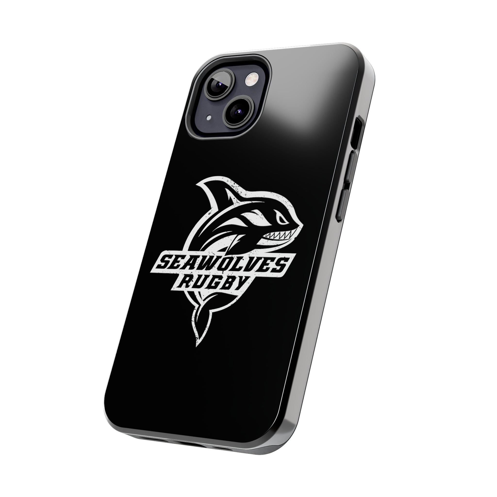 Seawolves Black Rugged Phone Case - Durable & Shockproof Protection for iPhone & Android - Perfect for Outdoor, Sports & Daily Use