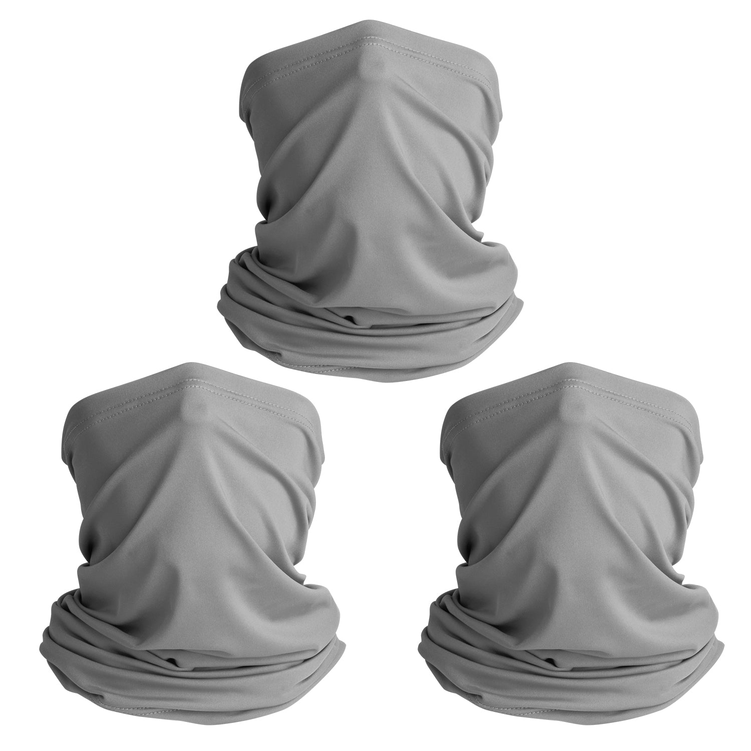 TJKL100 Bandanas Neck Gaiter 3-Pack - Breathable Face Cover for Outdoor Activities, Hiking, Cycling & Sports - UV Protection & Moisture-Wicking Fabric