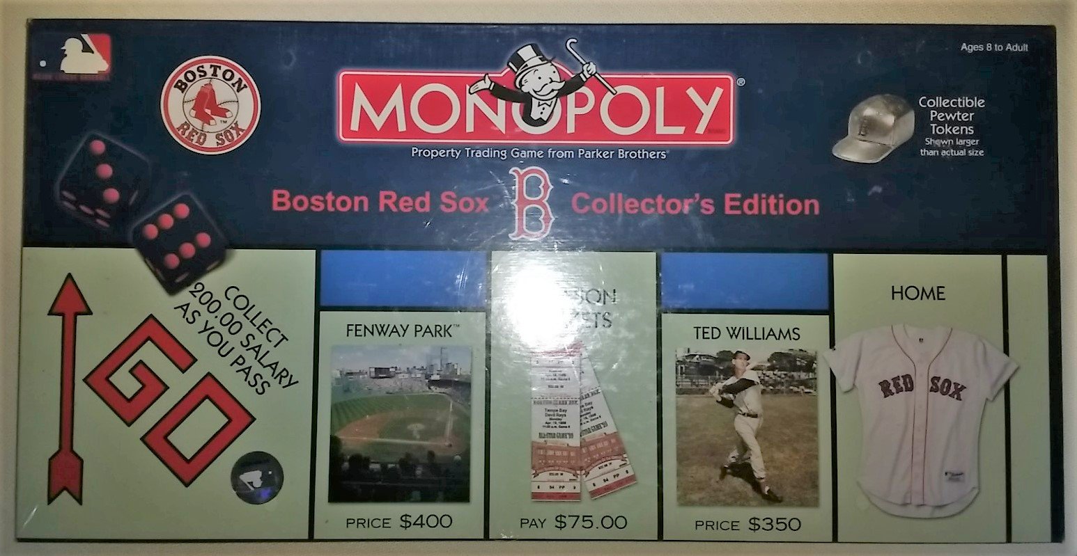 USAopoly Boston Red Sox Monopoly Board Game - Officially Licensed MLB Collector's Edition for Baseball Fans & Family Game Night