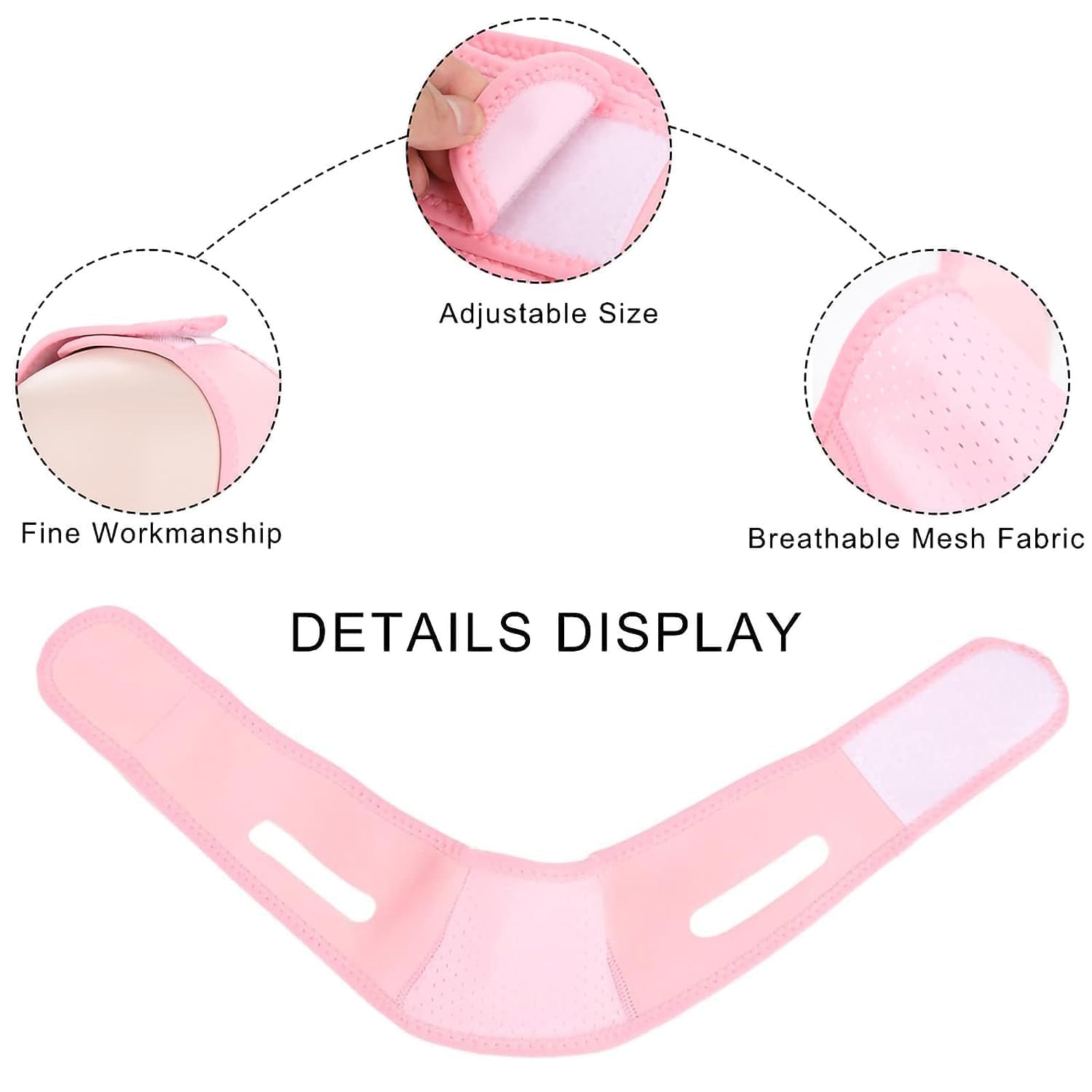 Drivanto V Line Face Mask - Silicone Double Chin Reducer & Chin Up Strap for Women & Men - Slimming & Contouring for a Defined Jawline - Perfect for Daily Use, Workouts, and Beauty Routines