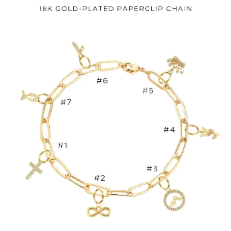 Stylish Charm Bracelet with Assorted Charms - Elegant Fashion Jewelry for Women - Perfect for Gifts, Parties & Everyday Wear