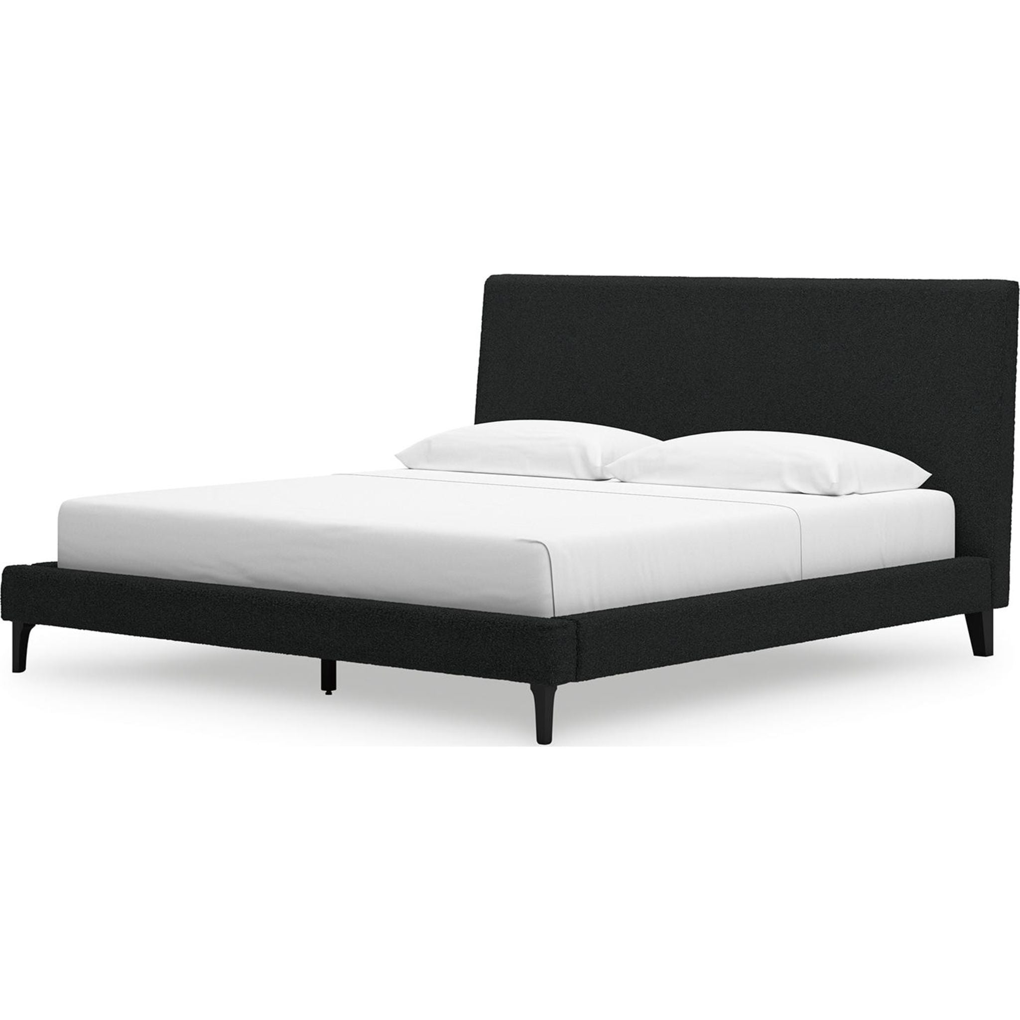 Cadmori Upholstered Queen Bed Frame with Tufted Headboard - Modern Platform Bed for Bedroom, Guest Room & Master Suite