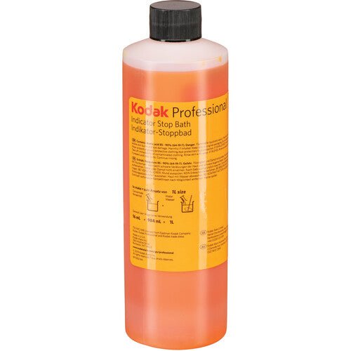 Kodak Indicator Stop Bath Liquid for Black & White Film & Paper Development - Makes 8 Gallons | Perfect for Darkroom Photography & Film Processing
