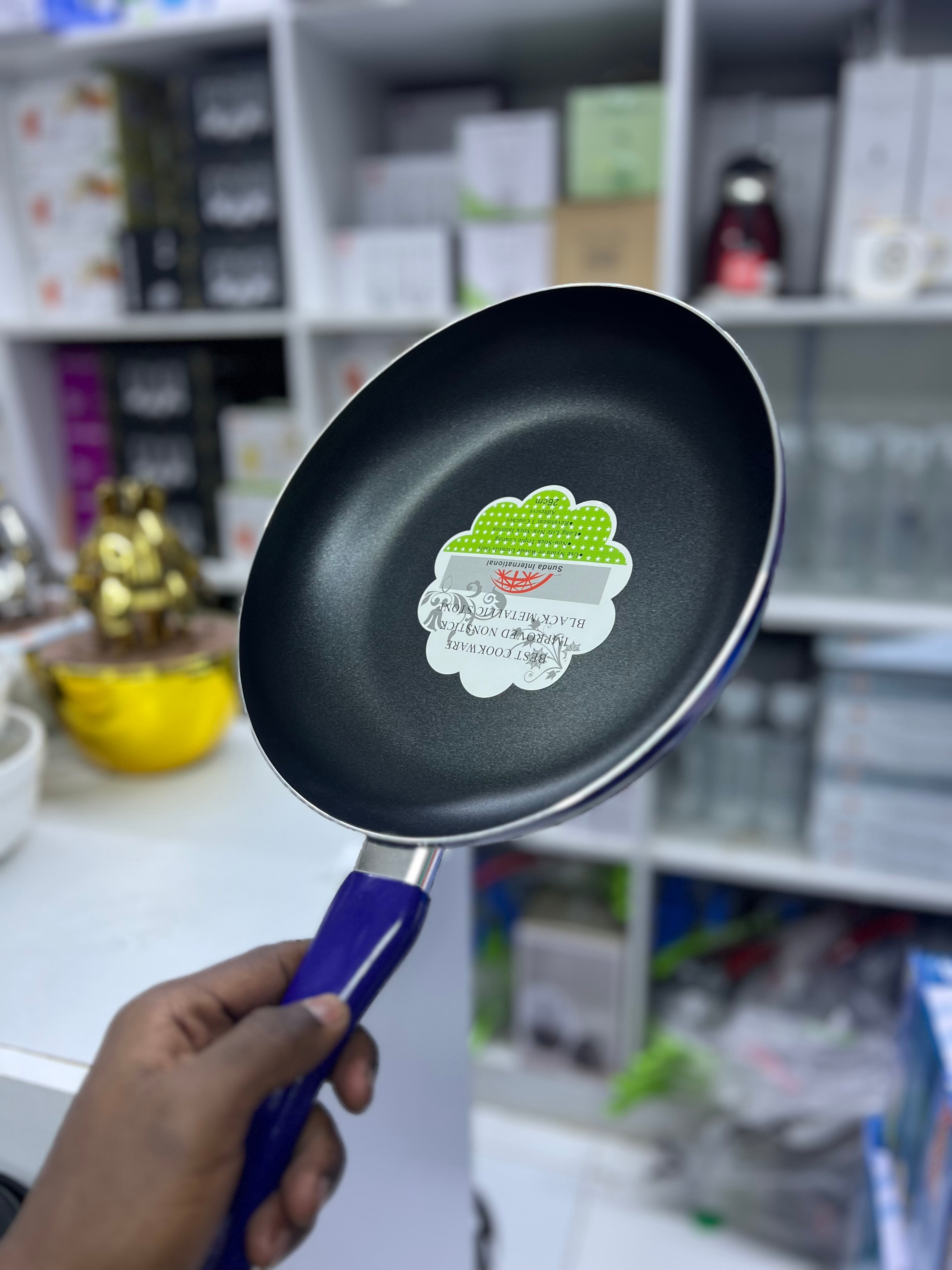 26cm Non-Stick Frying Pan - Professional Kitchen Cookware for Sauteing, Frying & Omelets - Perfect for Gas, Electric & Induction Stoves - Dishwasher Safe