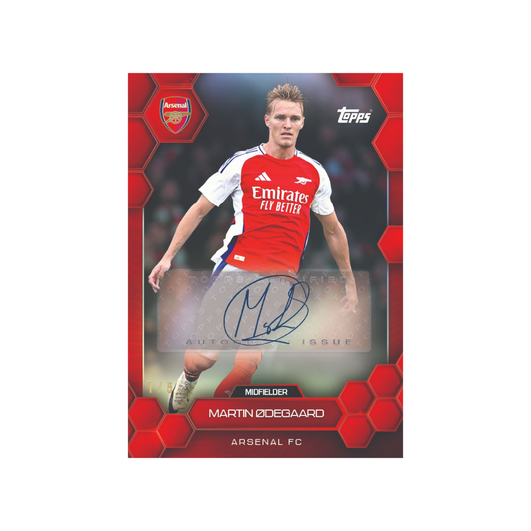 Official Topps Arsenal FC 2024/25 Fan Set - Collectible Soccer Trading Cards for Premier League Fans - Perfect for Gifts, Memorabilia & Match Day Collections