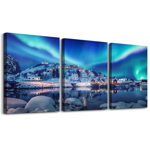 Wall Art Aurora Landscape Paintings