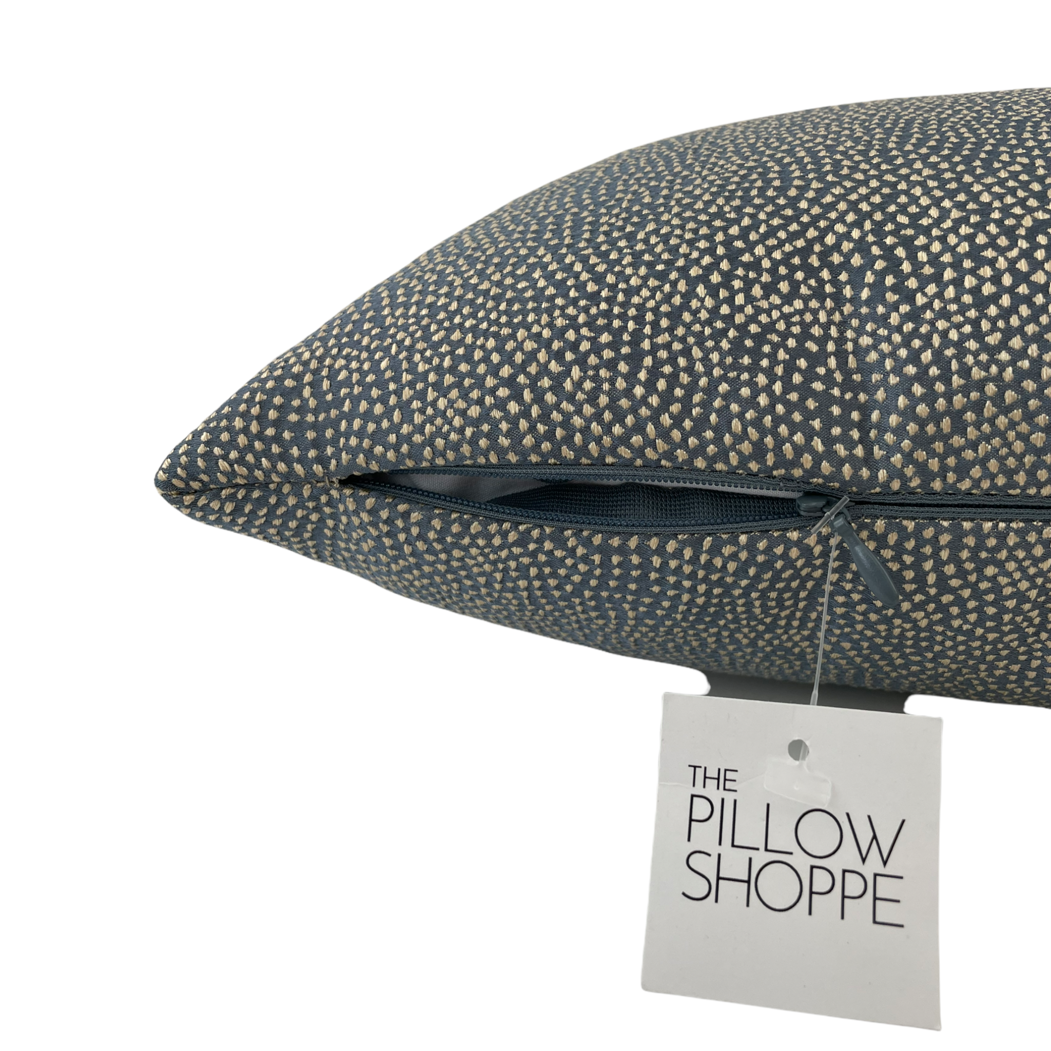 Zaria Slate Lumbar Pillow 12x22 - Premium Decorative Throw Pillow for Sofa, Bed & Couch - Comfortable Back Support Cushion for Living Room, Office & Home Decor