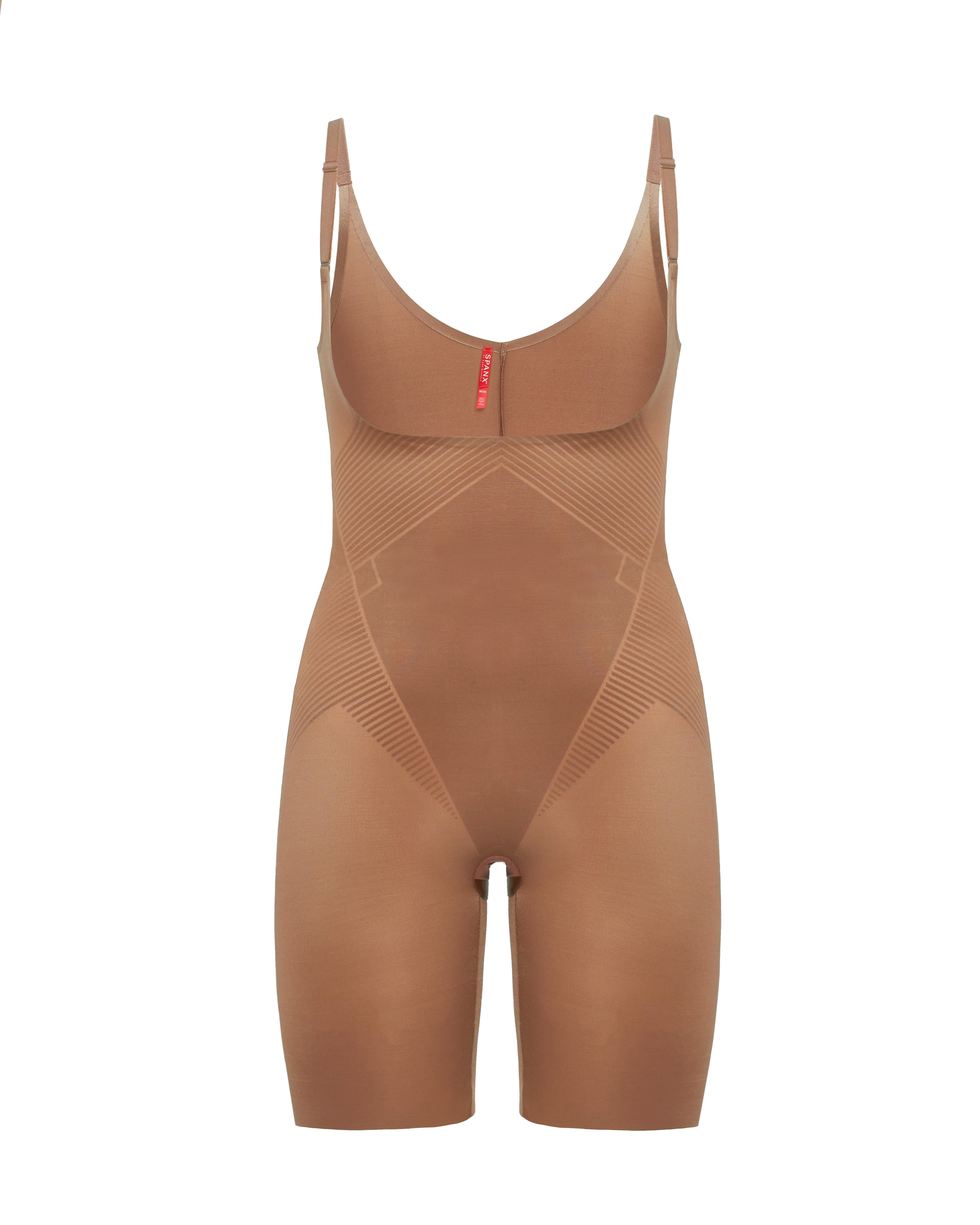 SPANX Shapewear Invisible Open Bust Mid Thigh Bodysuit - Slimming Body Shaper for Women, Seamless Tummy Control Underwear - Perfect for Dresses, Workwear & Special Occasions