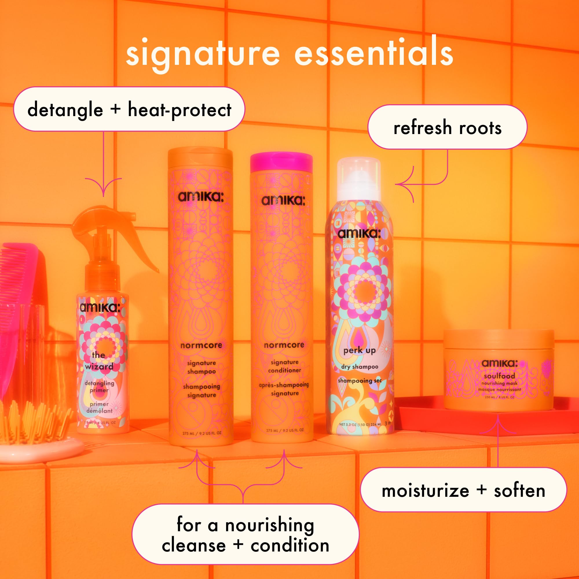 Amika Perk Up Talc-Free Dry Shampoo for Oily Hair - Refreshes & Volumizes Between Washes, Perfect for Travel & Gym