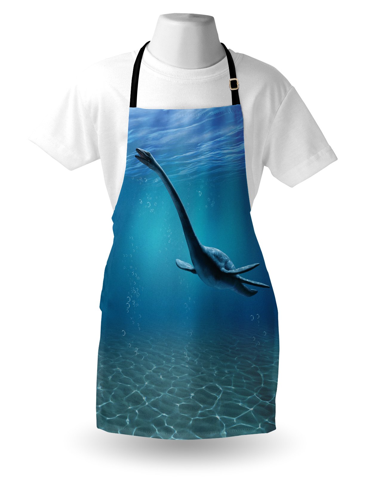 Ambesonne Stylish Printed Apron for Cooking, Baking & Grilling - Perfect for Indoor & Outdoor Kitchen Use, BBQ Parties & Holiday Gifts