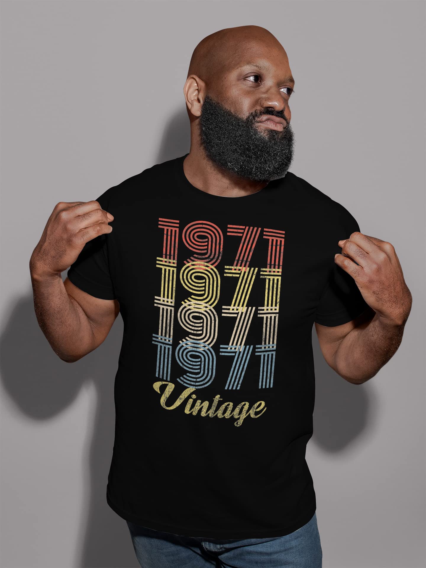 1971 Vintage Retro 54th Birthday Gift T-Shirt for Men - Funny 54 Year Old Birthday Present - Perfect for Parties, Gifts & Celebrations