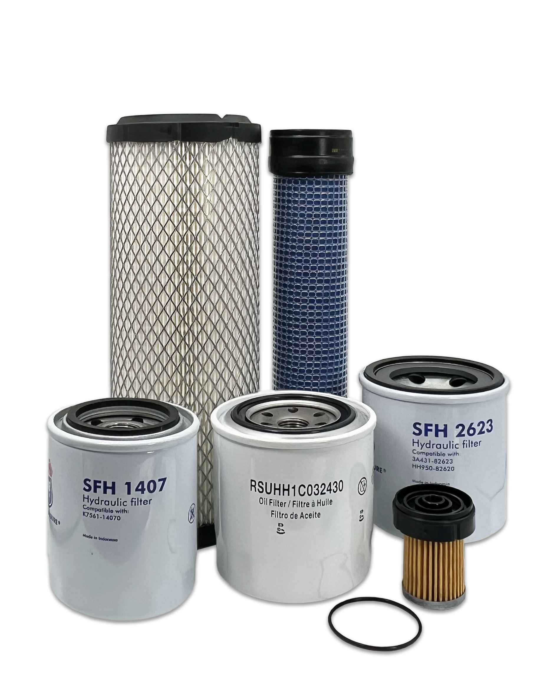 Kubota L2800DTR Tractor Maintenance Filter Kit - HERO® Replacement Air Oil Fuel Filters for Tractor Engine Care - Perfect for Farm Equipment Maintenance & Field Work
