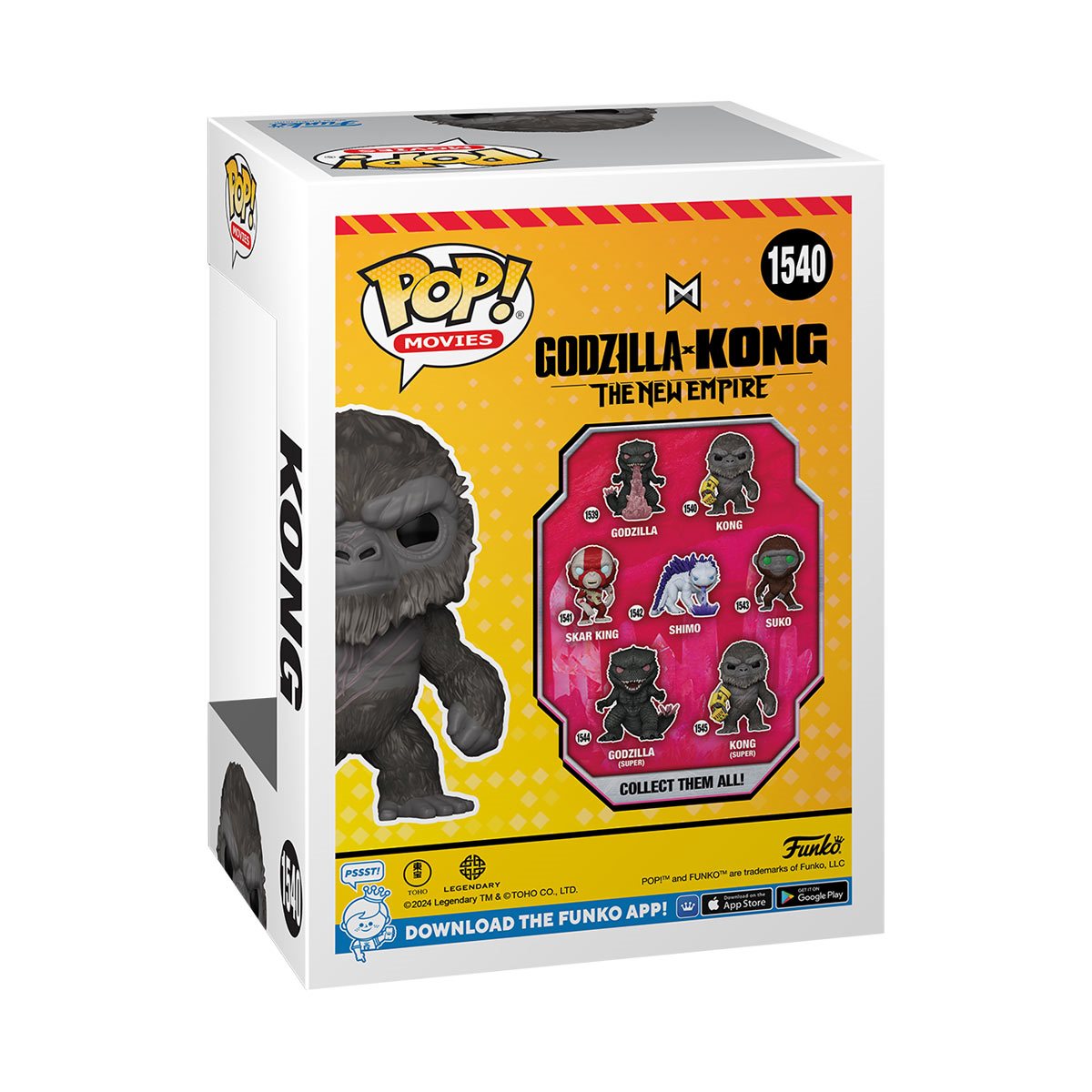 Godzilla x Kong: The New Empire Kong with Mechanical Arm Funko Pop! Vinyl Figure #1540 - Collectible Movie Toy for Fans & Gift Idea
