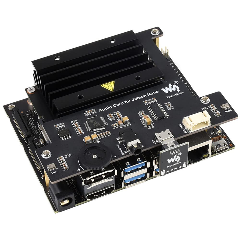 NATEFEMIN P&P 3.5mm Audio Sound Card HAT Speaker Kit for NVIDIA Jetson Nano Developer Kit - High-Quality Audio Expansion Board for DIY Projects, Robotics, and AI Development (Perfect for Raspberry Pi Compatible Projects)