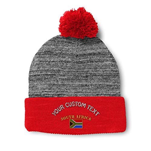 Heather Gray Red Personalized Text Here