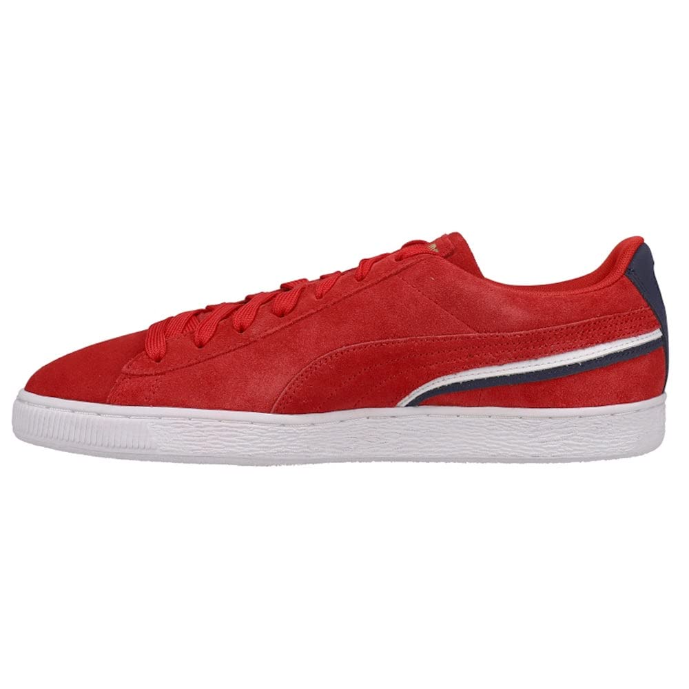PUMA Men's Suede Triplex Cherry Sneakers - Classic Red Casual Shoes for Men | Comfortable Walking & Everyday Wear