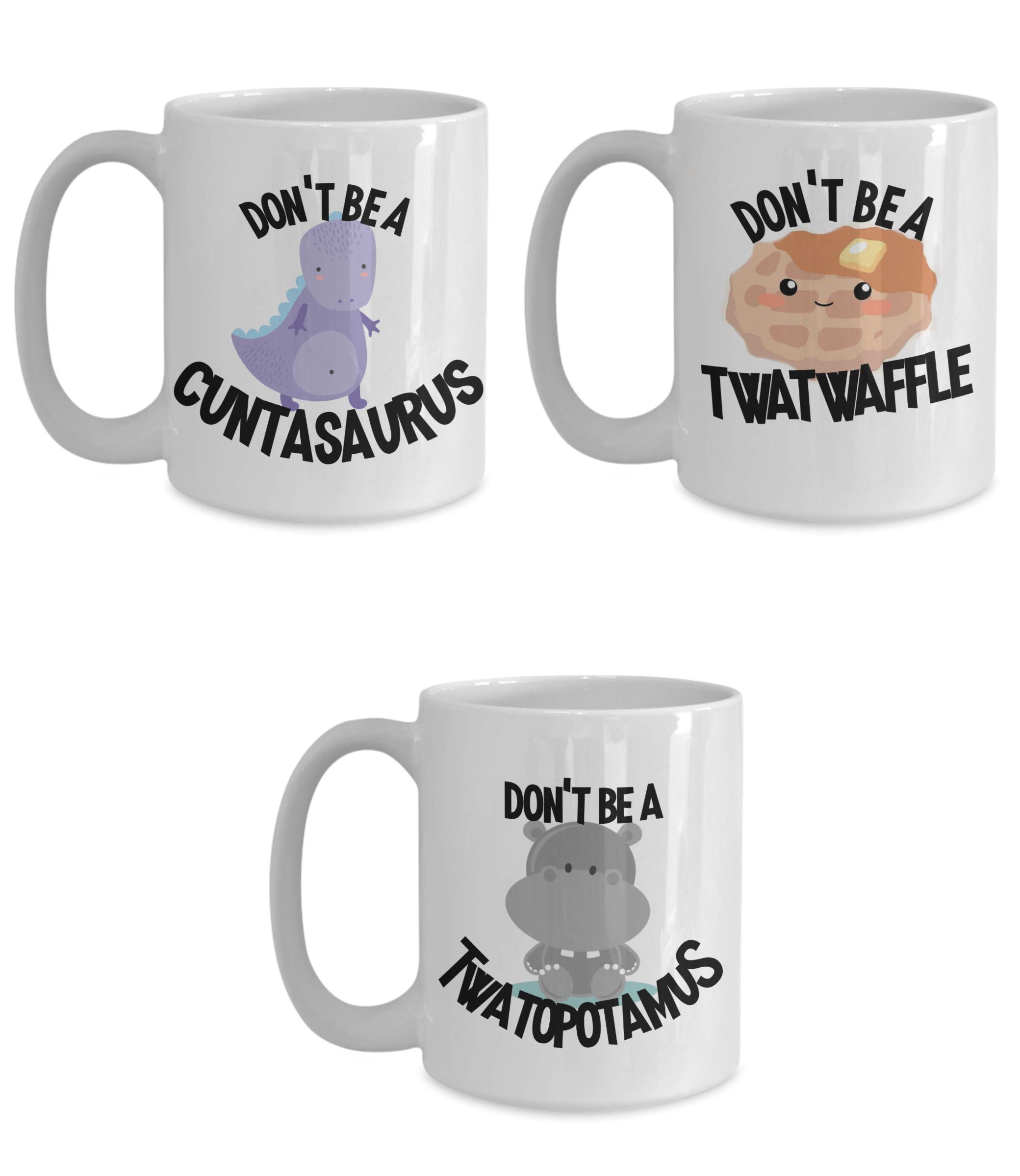Funny Gag Gift Mug Set - 