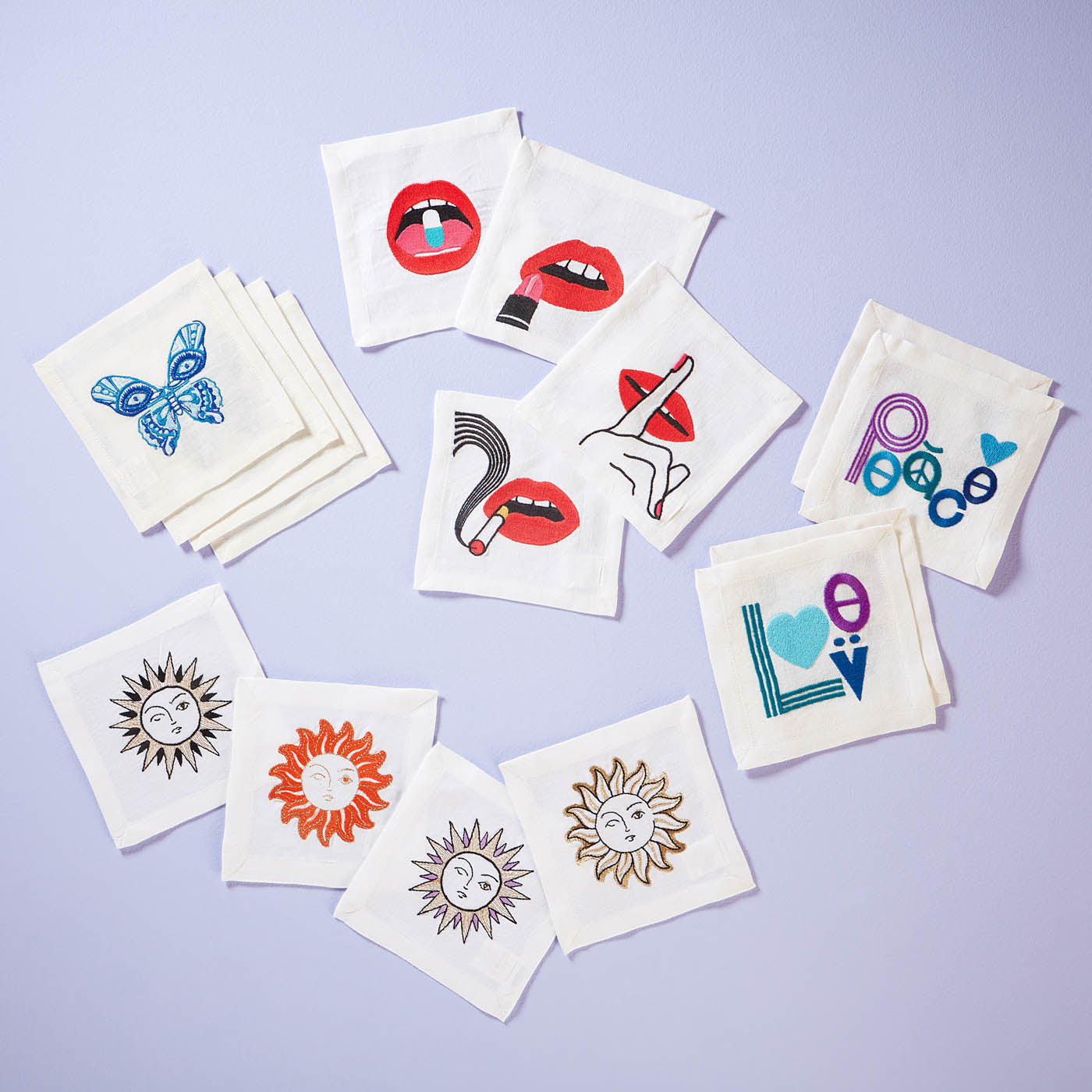 Premium Lips Cocktail Napkins - Elegant & Absorbent Party Napkins for Cocktails, Weddings, and Special Events