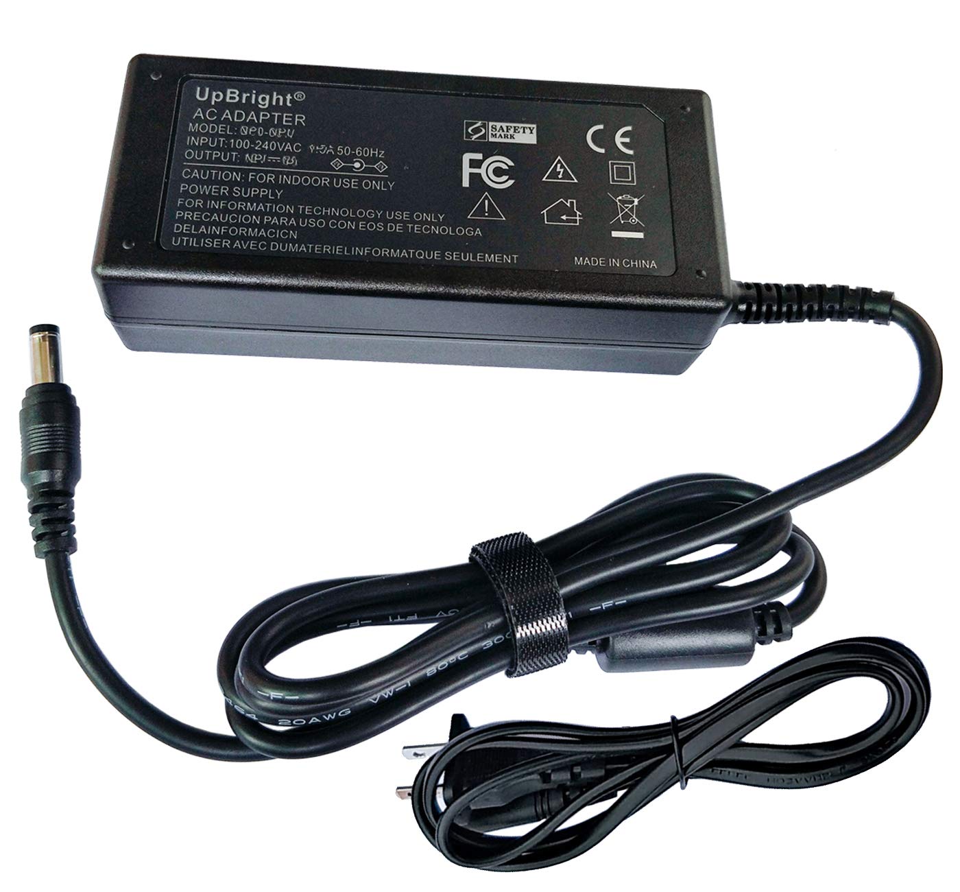 UpBright 48V AC/DC Power Adapter for MOSO MSP-Z1360IC48.0-65W & Haikang POE Recorder - 48VDC 1.36A 65W Switching Power Supply - Perfect for Security Systems & Network Devices