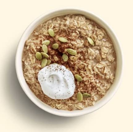 Anthem Pumpkin Spice Instant Oatmeal - Whole Grain Oats with Real Pumpkin Powder - Quick & Easy Breakfast Oatmeal - 11.25 Oz Pack - Perfect for Busy Mornings, Office Snacks & Healthy On-the-Go Meals